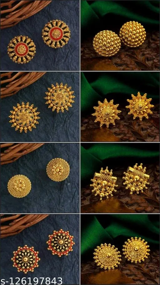 Pack Of 8 Earrings