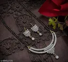 Alloy Mangalsutra with Earrings for Women 