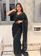 Georgette Embellished Saree for Women 
