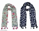Poly Chiffon Printed Scarves for Women 