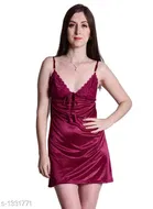 Satin Nightdress Set for Women 