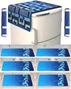 Fridge Cover And Mats With Handle Cover 