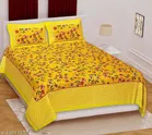 Cotton Double Bedsheet with 2 Pillow Cover 