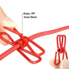 Multicolor Cloth Rope for Cloth Drying Rope with Hooks Rope for Drying Clothes Hanging Rope with 12 Clips