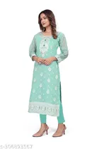 Cotton Embroidered Kurti for Women 