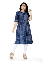 A-Line Crepe Kurti for Women 