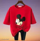 Cotton T-shirt for Women, Red 