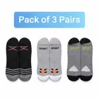 Ankle Length Cotton Blend Socks for Mens ,Multicolor, Pack of 3