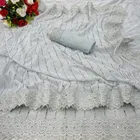 Lycra Blend Embellished Saree for Women 