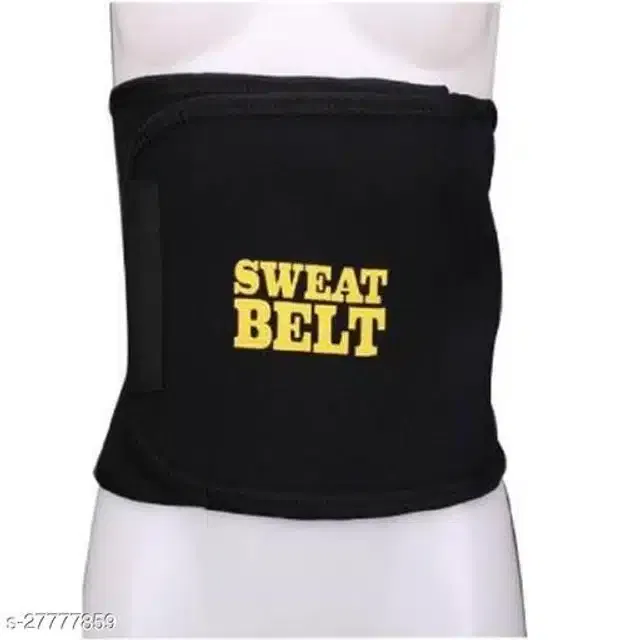 Sweat Belt for Unisex (Black, Free Size)