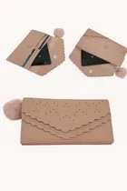 Women Clutch, Peach, Style- 8, One Size