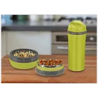 Asian Stainless Steel Lunch Box with Flask 