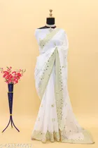 White Saree for Women 
