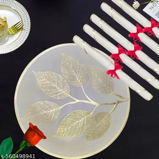 KANUSHI Industries® PVC Plats Mats for Dining Table(RKDINING-MATS-M-65-6PC)