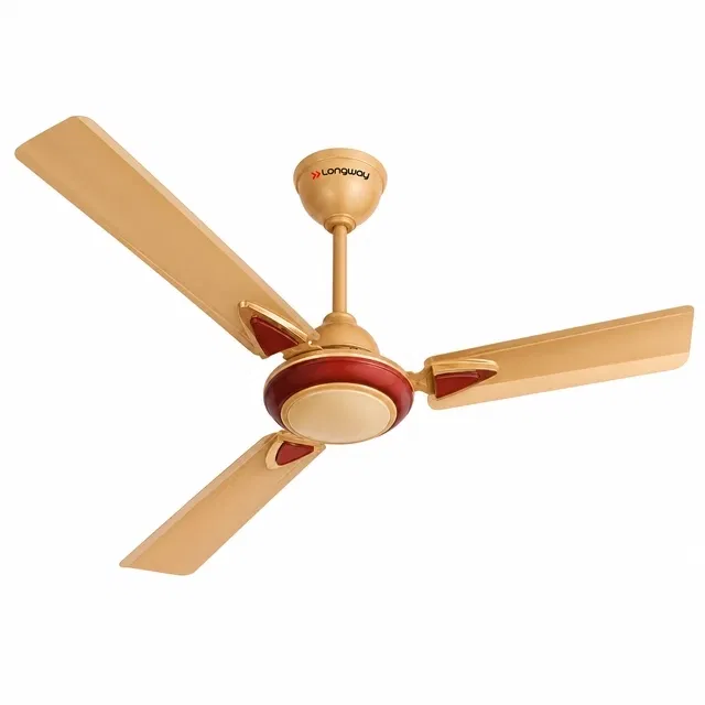 Longway Starlite-1 P1 1200 mm 3 Blade Ceiling Fan  (Ultra High Speed | Golden Beige | Pack of 1)