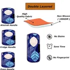 PVC Printed Fridge Top Cover with 3 Pcs Shelf Mats & Handle Cover 