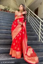 Banarasi Silk Zari Woven Saree for Women 