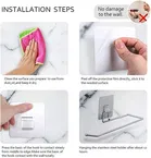 Stainless Steel Self Adhesive Wall Mount Tissue Paper Holder 