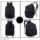Nylon Backpack for Men & Women, Black