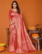 Banarasi Silk Zari Woven Saree for Women 