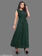 Crepe Printed Kurti for Women 