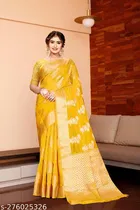 Organza Zari Woven Saree for Women 
