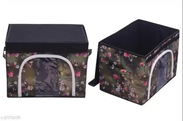 PVC Foldable Under Bed Storage (Multicolor)
