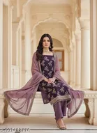 Embroidered Anarkali Party Suit for Women 