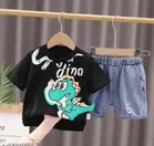 Cotton Blend Printed Clothing Set for Boys 