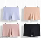 Nylon Briefs for Women, Multicolour, Pack of 4 