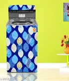 KANUSHI Industries® Microwave / Oven Top Cover With 4 Utility Pockets + 1 Pc Top Load Fully Automatic Washing Machine Cover + 1 Pc FRIDGE HANDLE COVER 