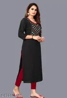 Rayon Slub Printed Kurti for Women 
