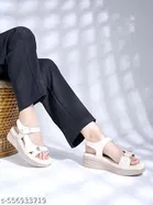 Shoetopia Cream Round Toe Comfort Mules 14-15 Years