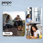 PEXPO Fererro Stainless Steel Insulated Flask - 500ml | Double Wall Water Bottle With Jute Bag - Denim Blue