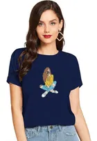 Half Sleeves Printed T-shirt for Women & Girls 