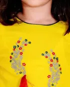 Rayon Embroidered Kurti with Sharara Set for Girls 