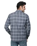 Cotton Blend Full Sleeves Chequered Shirt for Men 