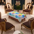 PVC Printed 4 Seaters Table Cover 