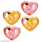 Lip Gloss Tint For Dry And Chapped Lips In Cute Heart-Shaped Packaging Hydrating Lip Gloss for Dry Lips - Multicolour Metallic-Finished Packaging 
