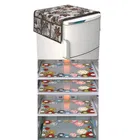 PVC Fridge Top Cover with 4 Pcs Shelf Mat 