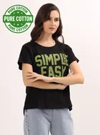 Round Neck Printed T-Shirt for Women 