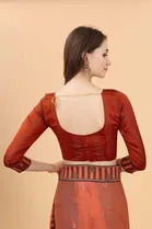 Trendy Simar Silk Saree with Blouse Piece For Women 