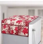 Knit Printed Fridge Top Cover with Side Pockets 