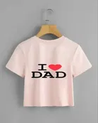 Printed Crop T-shirt for Women 