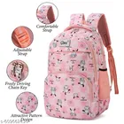 Polyester Backpack Bag, Pink
