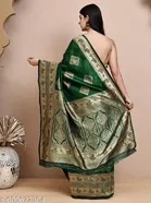 Jacquard Banarasi Silk Saree for Women 