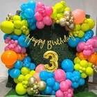 3rd Happy Birthday Balloon Decoration Kit, Multicolor, Pack Of 68