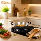 SimpleHome Mini Aluminium Kadhai 700 ml, 18cm