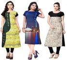 AK Fashion Mall Women Crepe Kurti 
