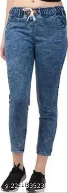 Denim Jeans for Girls (Blue, 10-11 Years)